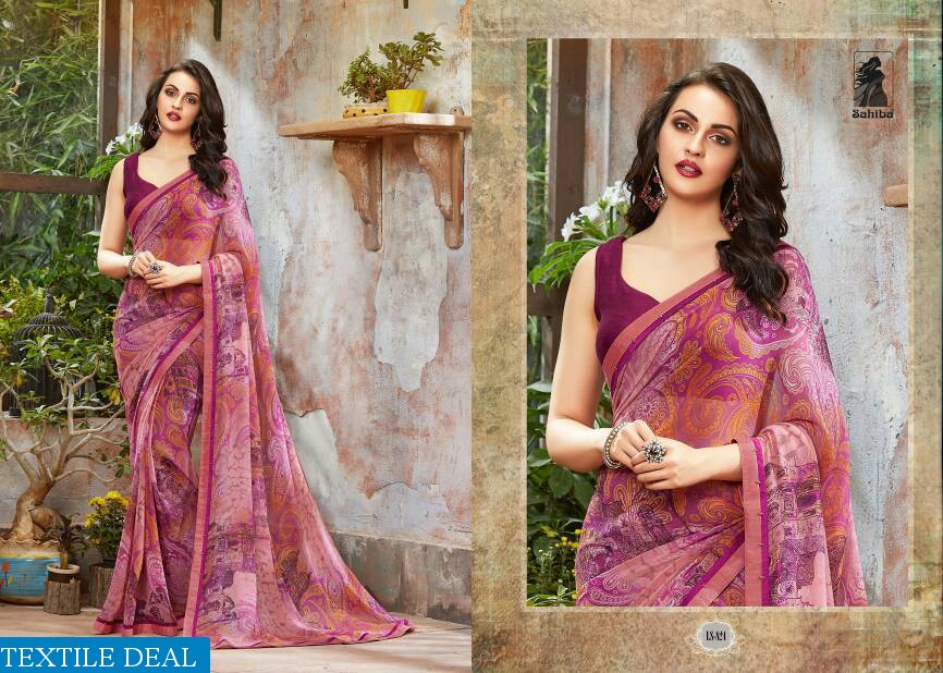 Sahiba lotus vol-8 Wholesale Fancy Fabrics Saree